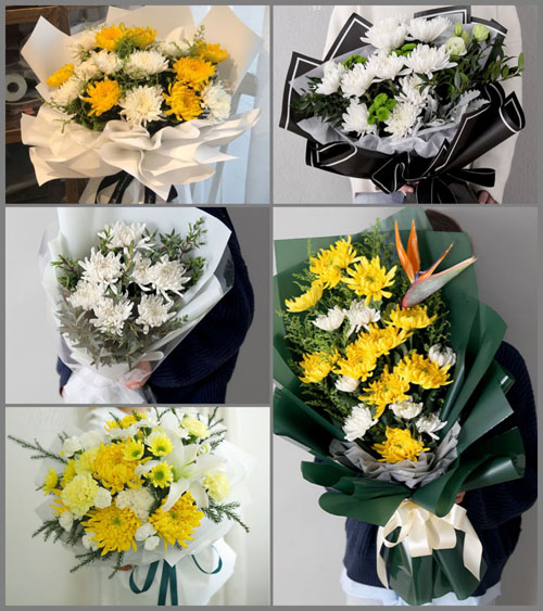 广东肇庆市四会市石狗镇白事花束代送